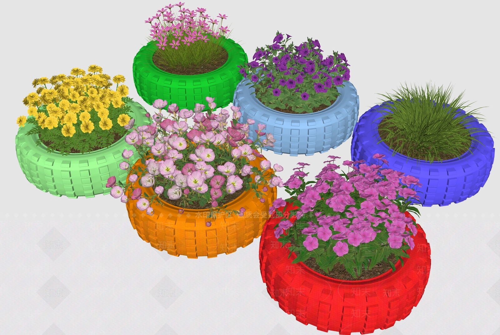 花草SU模型下载【ID:1202578601】