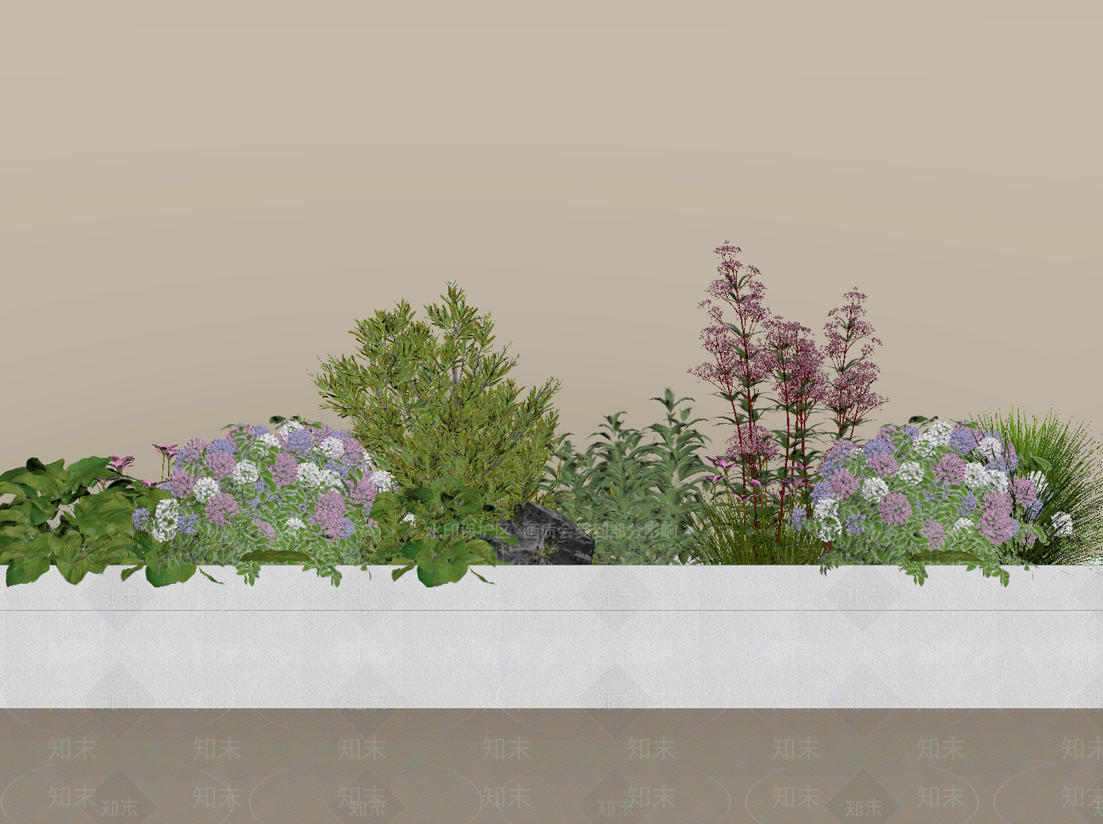 植物组合SU模型下载【ID:1202610935】