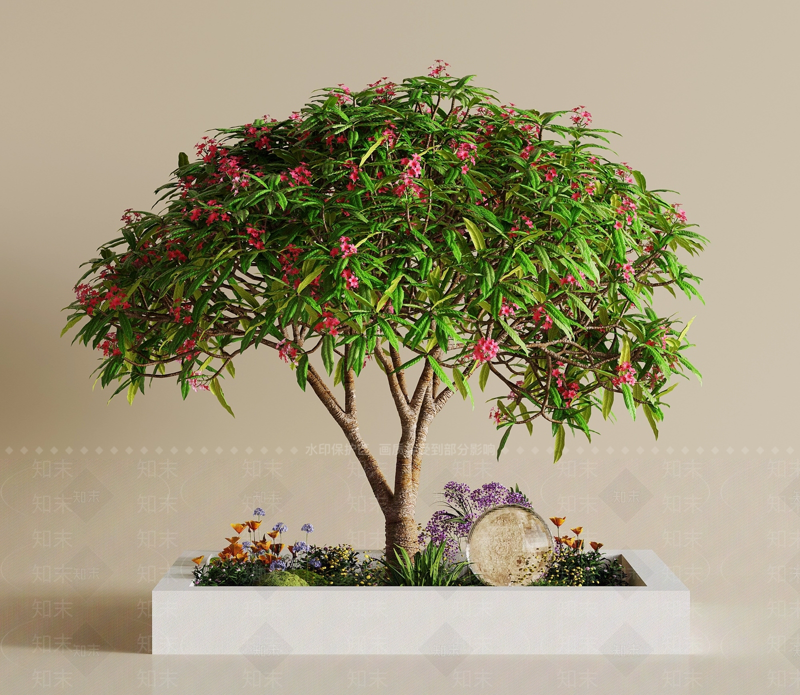 现代小区景观SU模型下载【ID:1202534436】