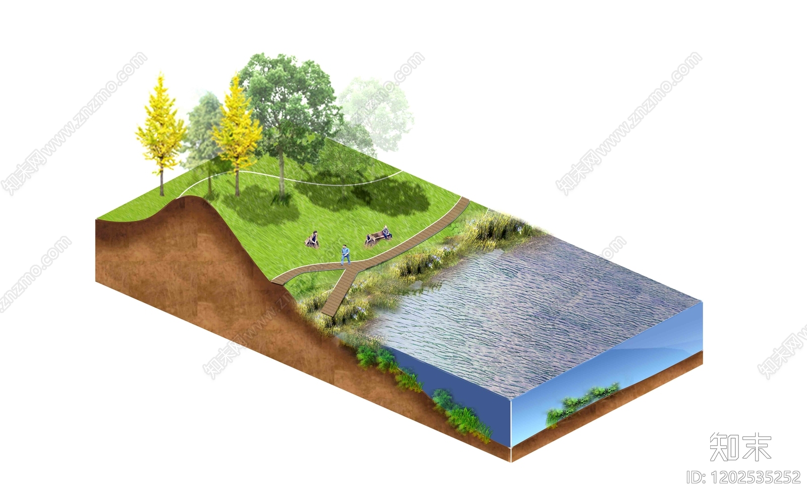 现代水景剖面下载【ID:1202535252】