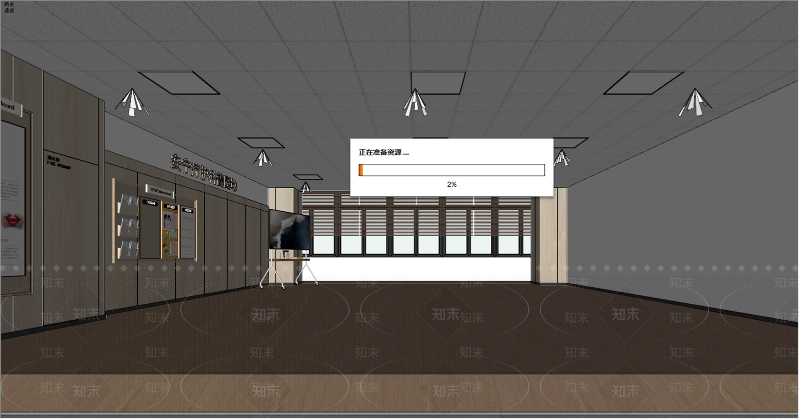 现代新中式医院SU模型下载【ID:1202537391】