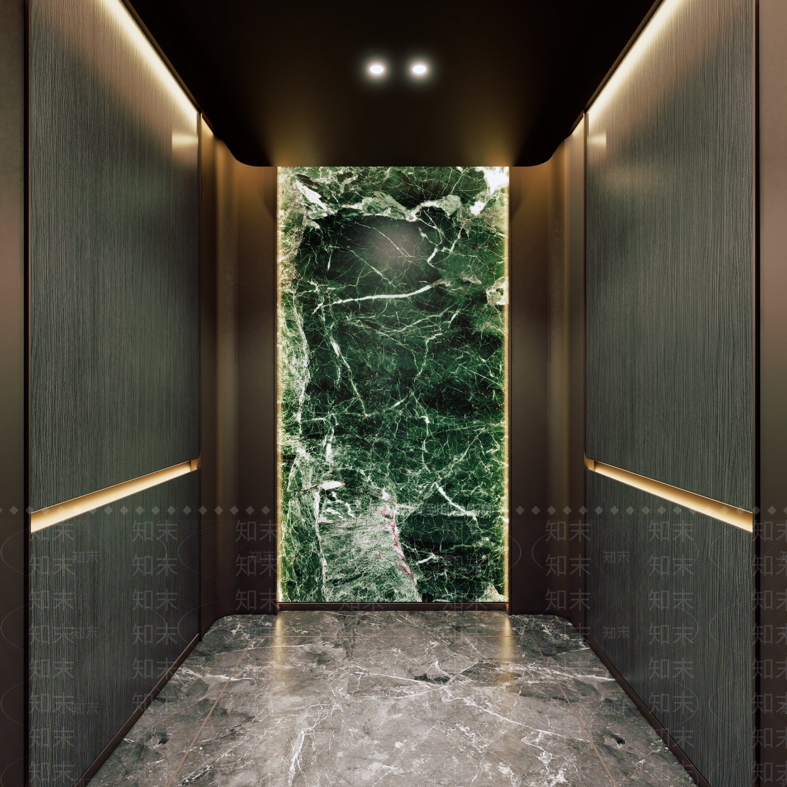 新中式现代楼梯间SU模型下载【ID:1202540239】