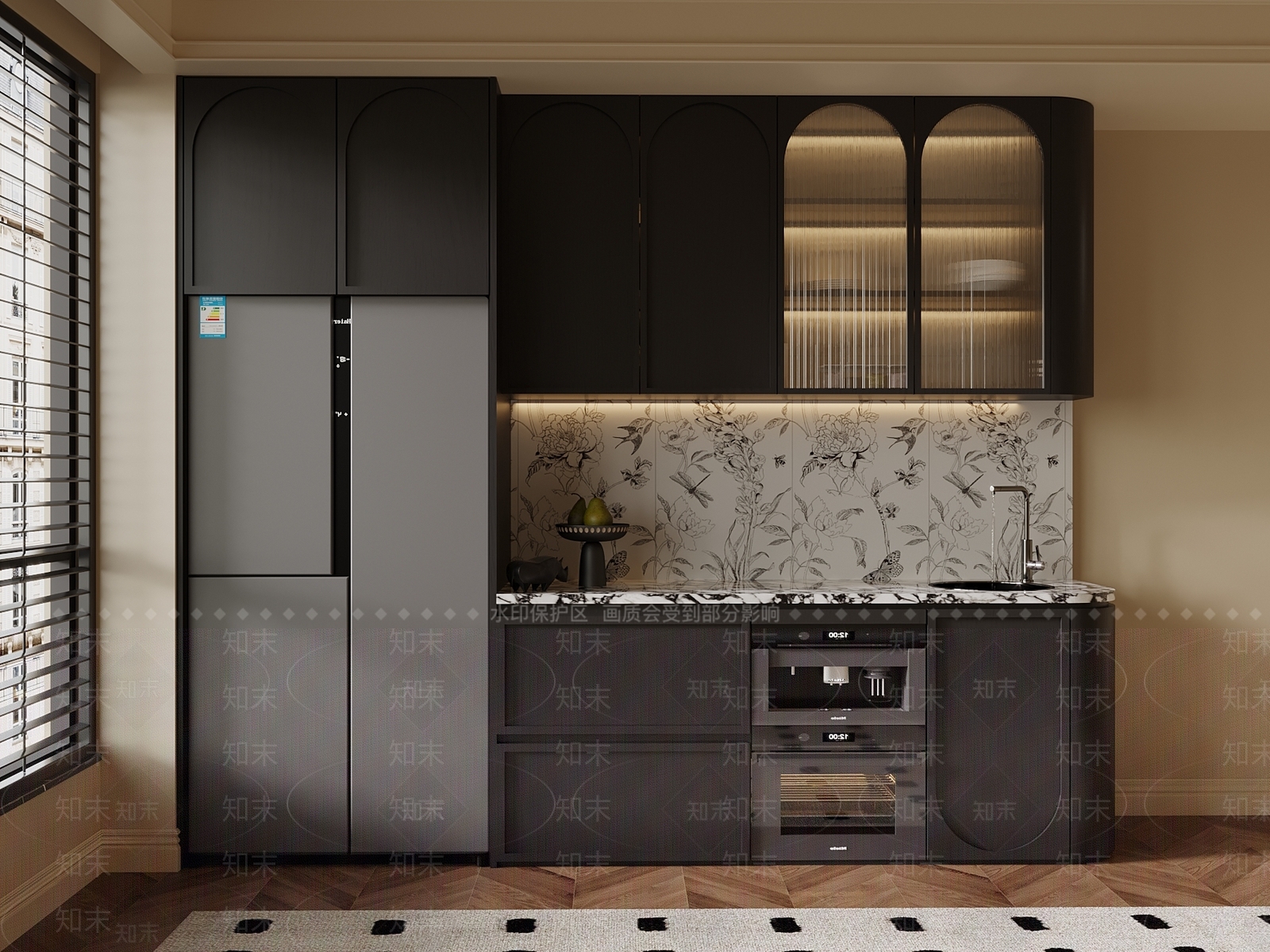 法式酒柜3D模型下载【ID:1202538828】