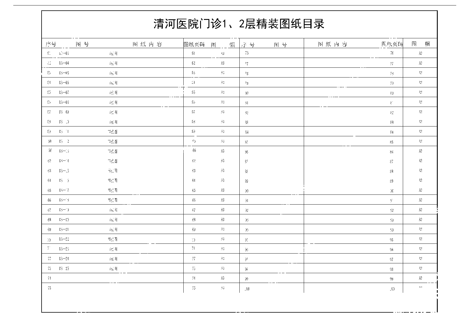现代医院cad施工图下载【ID:1202541523】