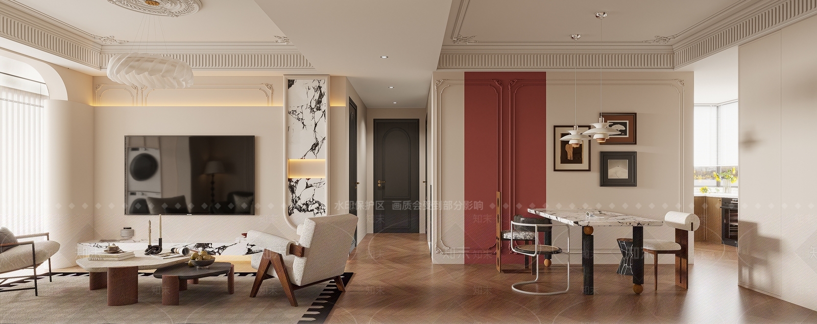 法式中古家居客厅3D模型下载【ID:1202547353】