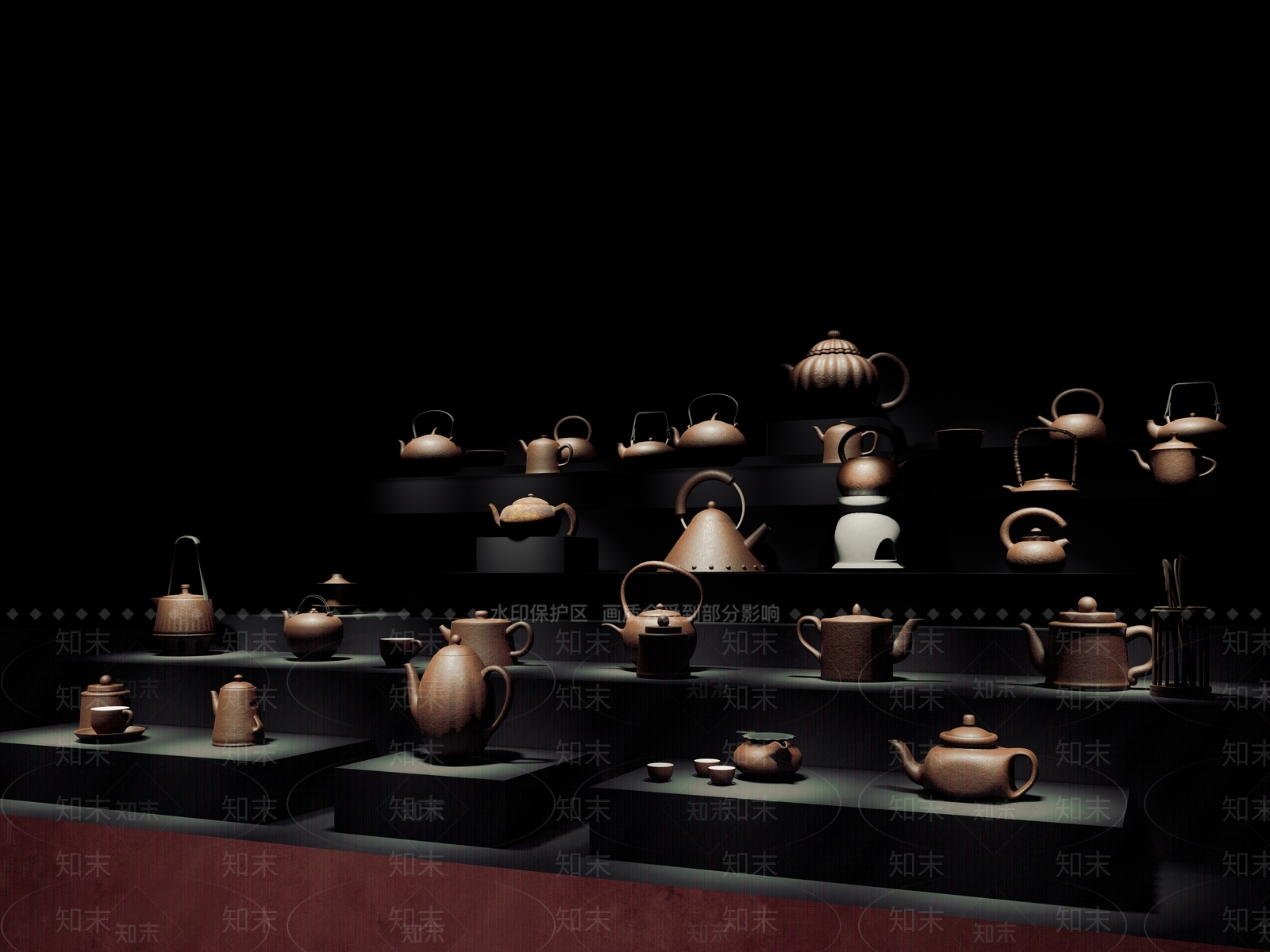 茶具SU模型下载【ID:1202545122】