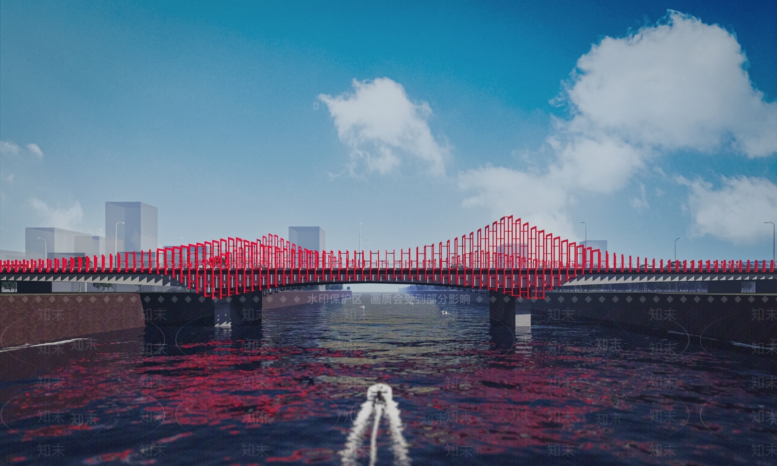 现代大桥SU模型下载【ID:1202545343】