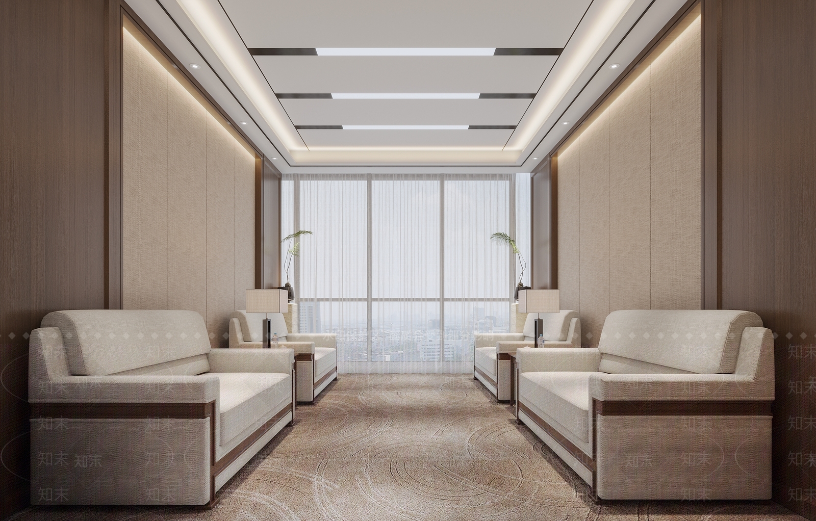 现代接待室3D模型下载【ID:1202546678】