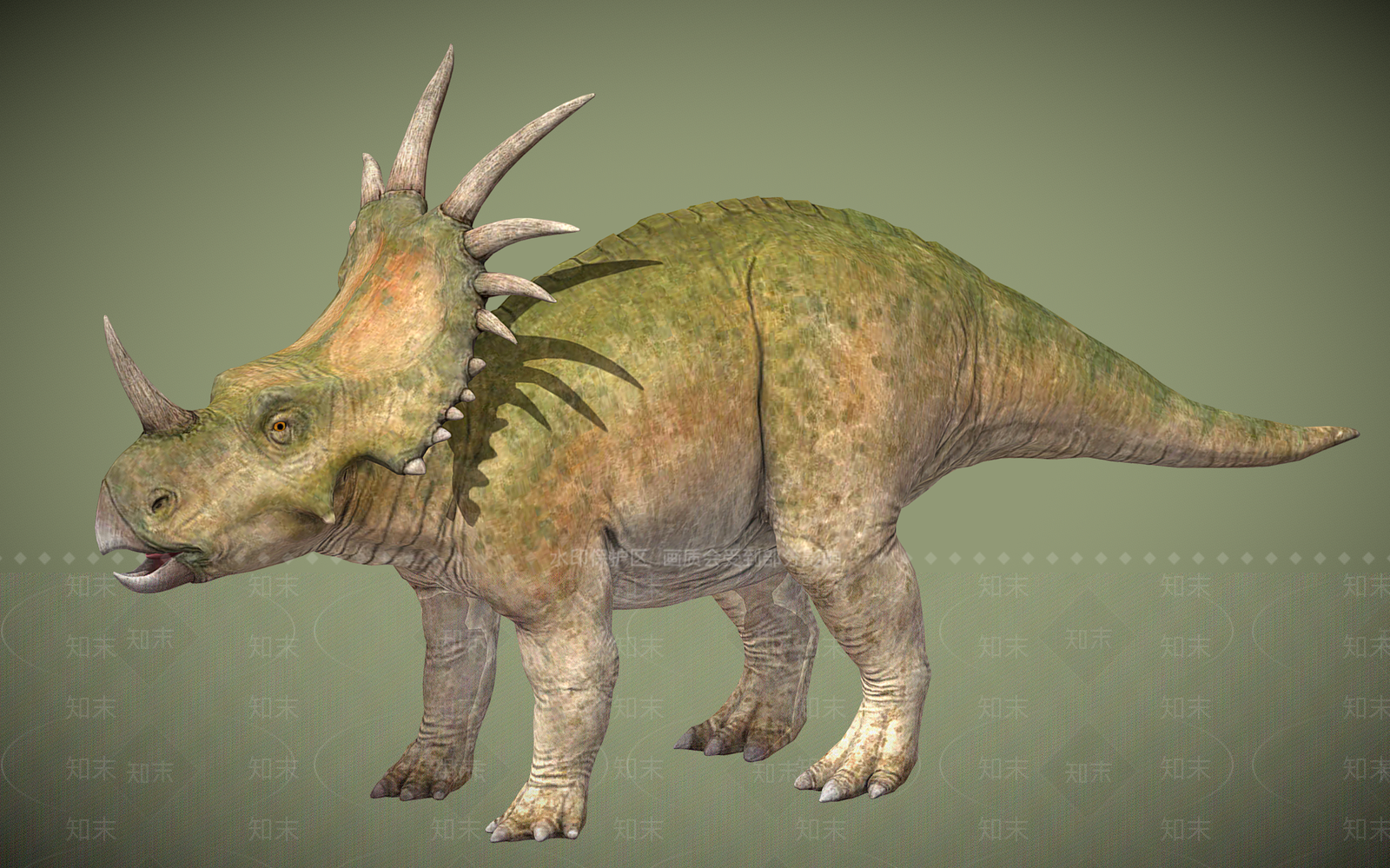 爬行类动物3D模型下载【ID:1202548065】