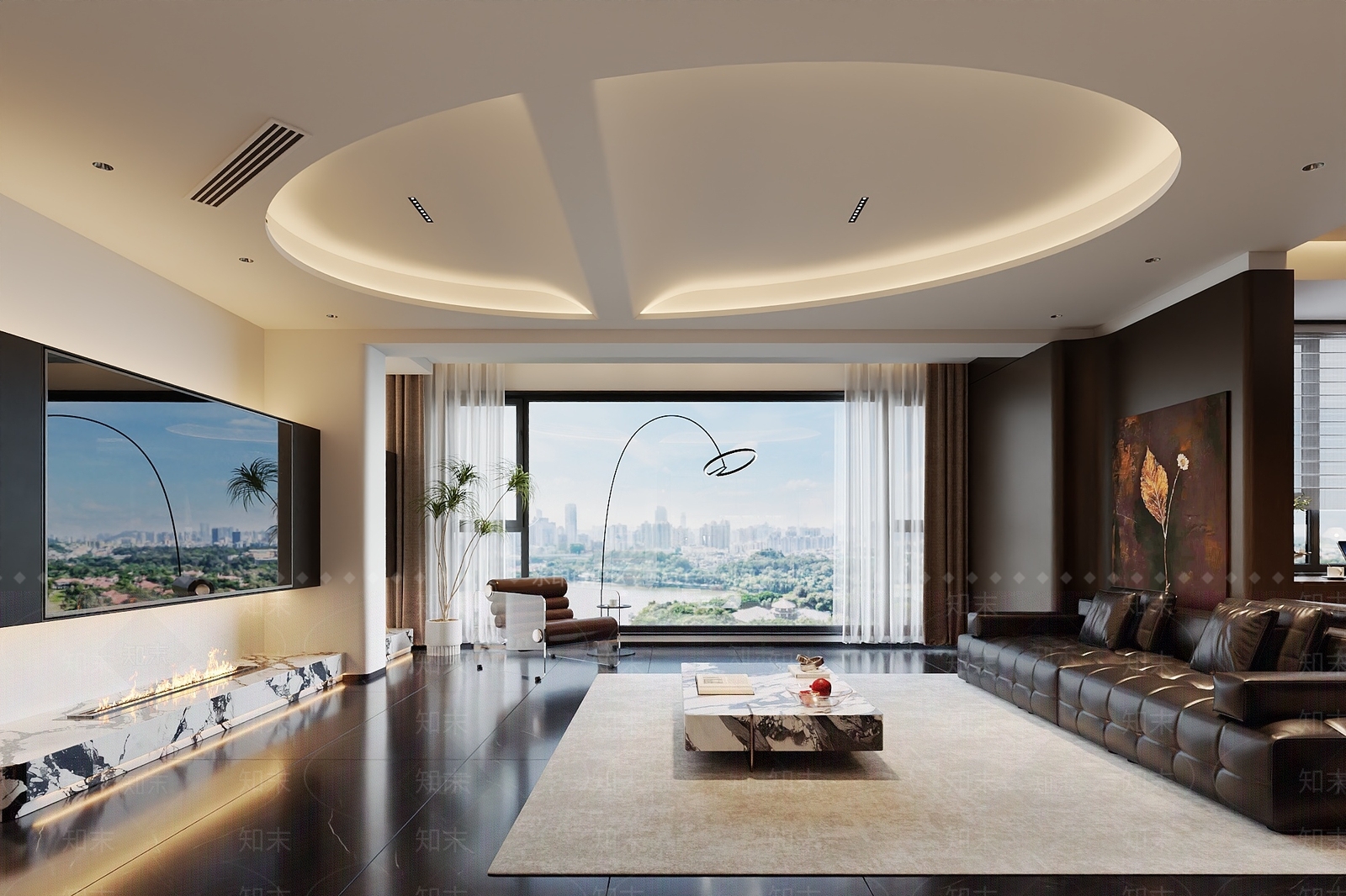 现代客餐厅3D模型下载【ID:1221697664】