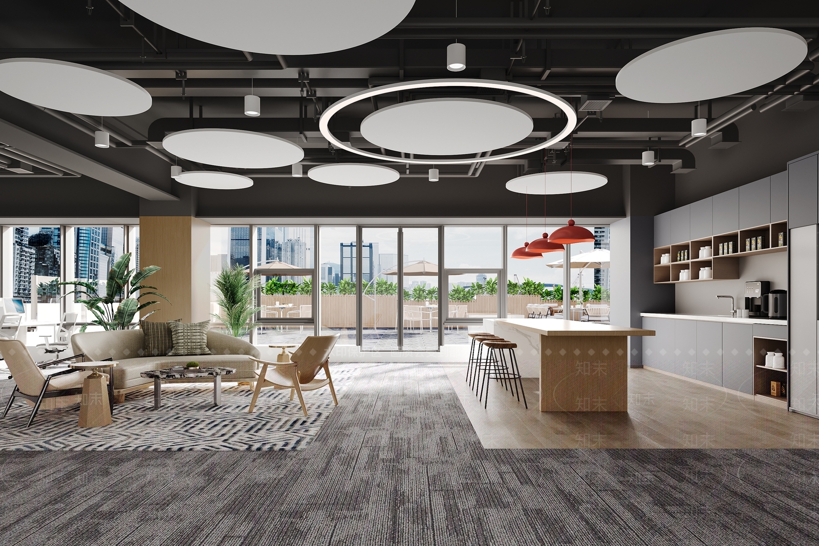 工业原木茶水间3D模型下载【ID:1202549924】