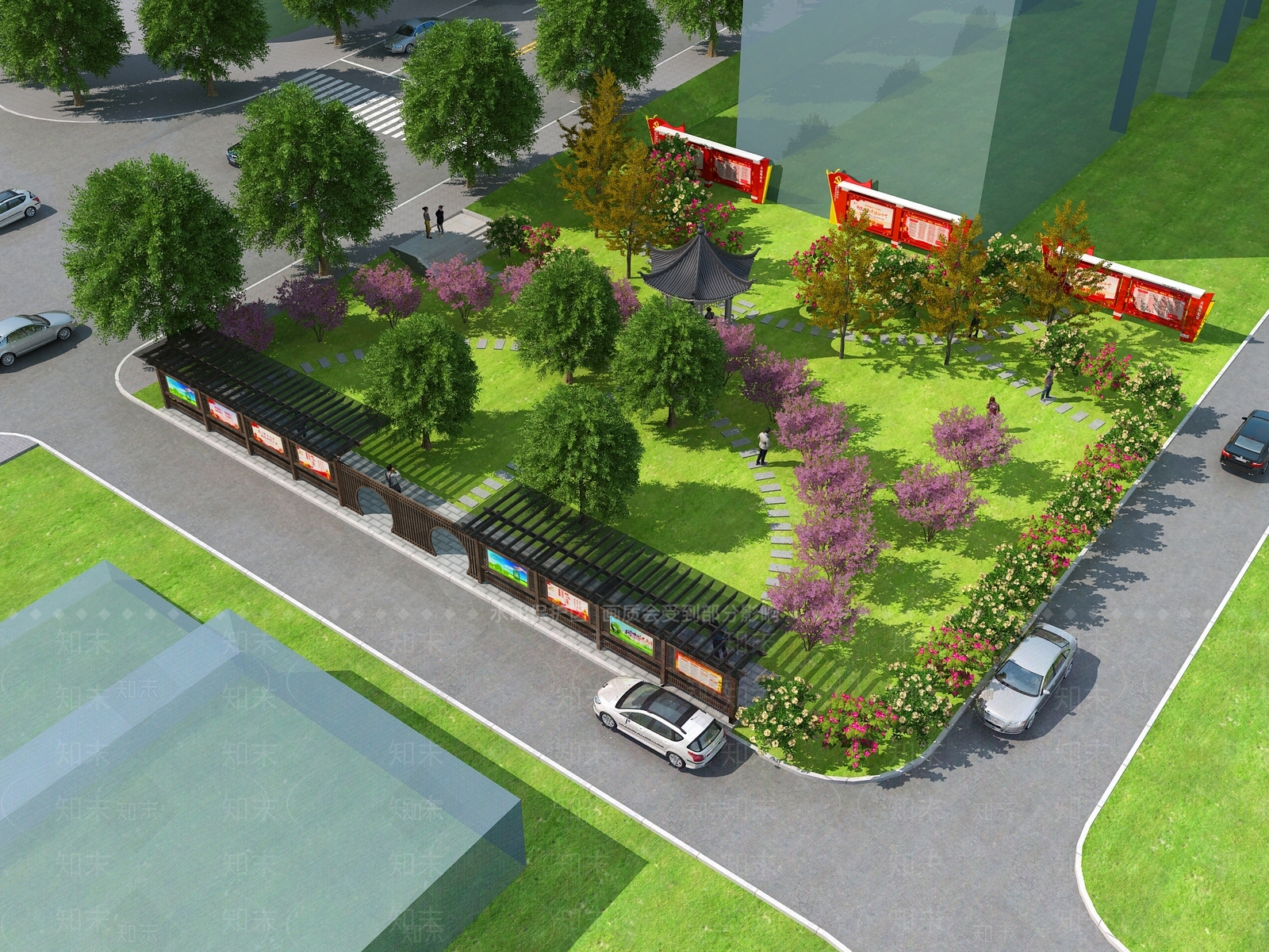 新中式现代广场景观3D模型下载【ID:1202551658】
