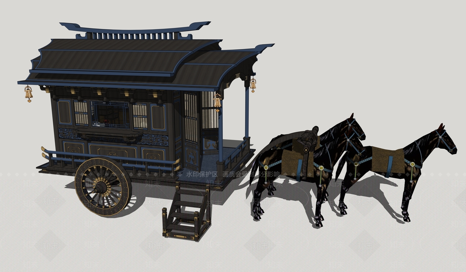 马车SU模型下载【ID:1202553040】