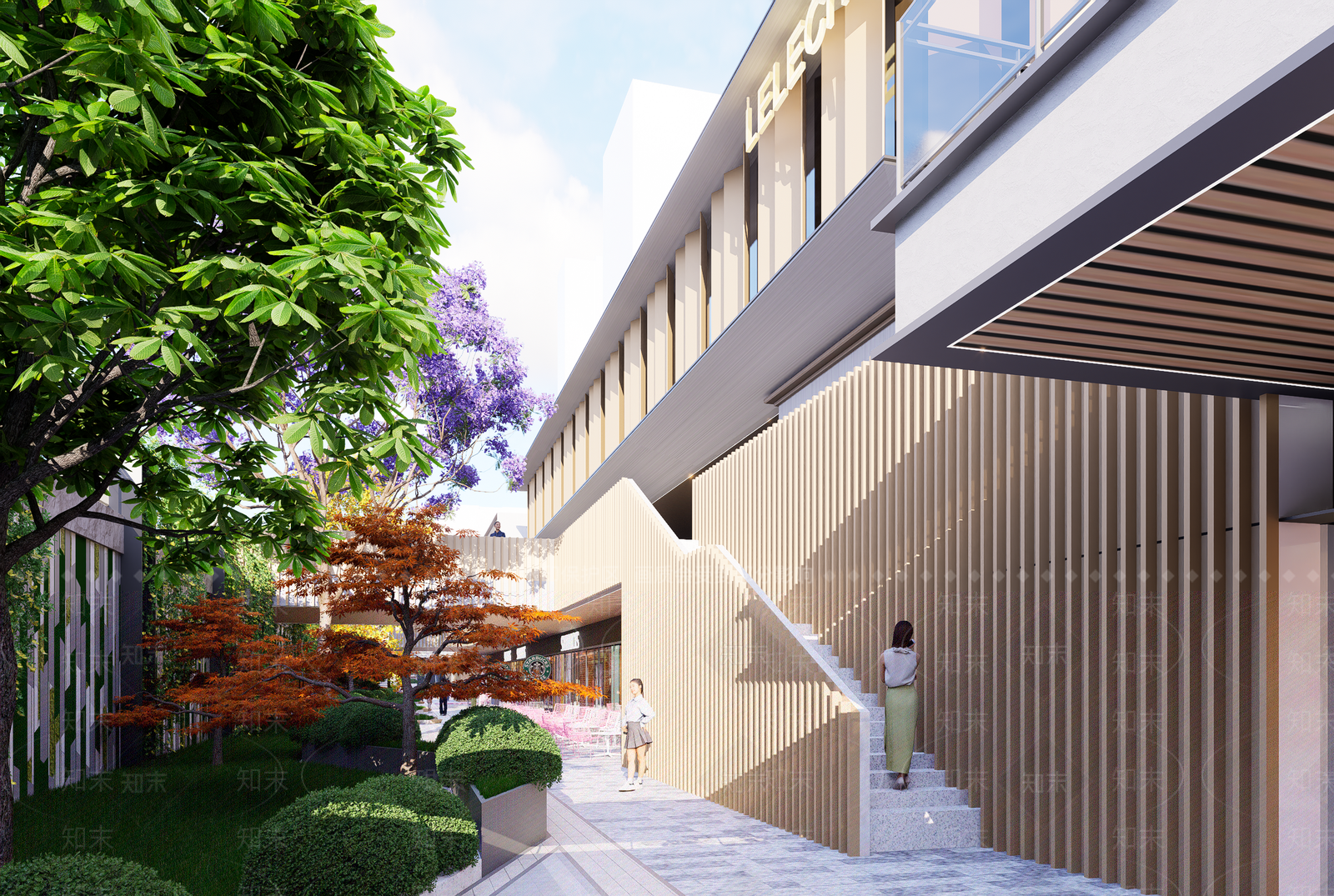 现代轻奢小区建筑SU模型下载【ID:1202564429】