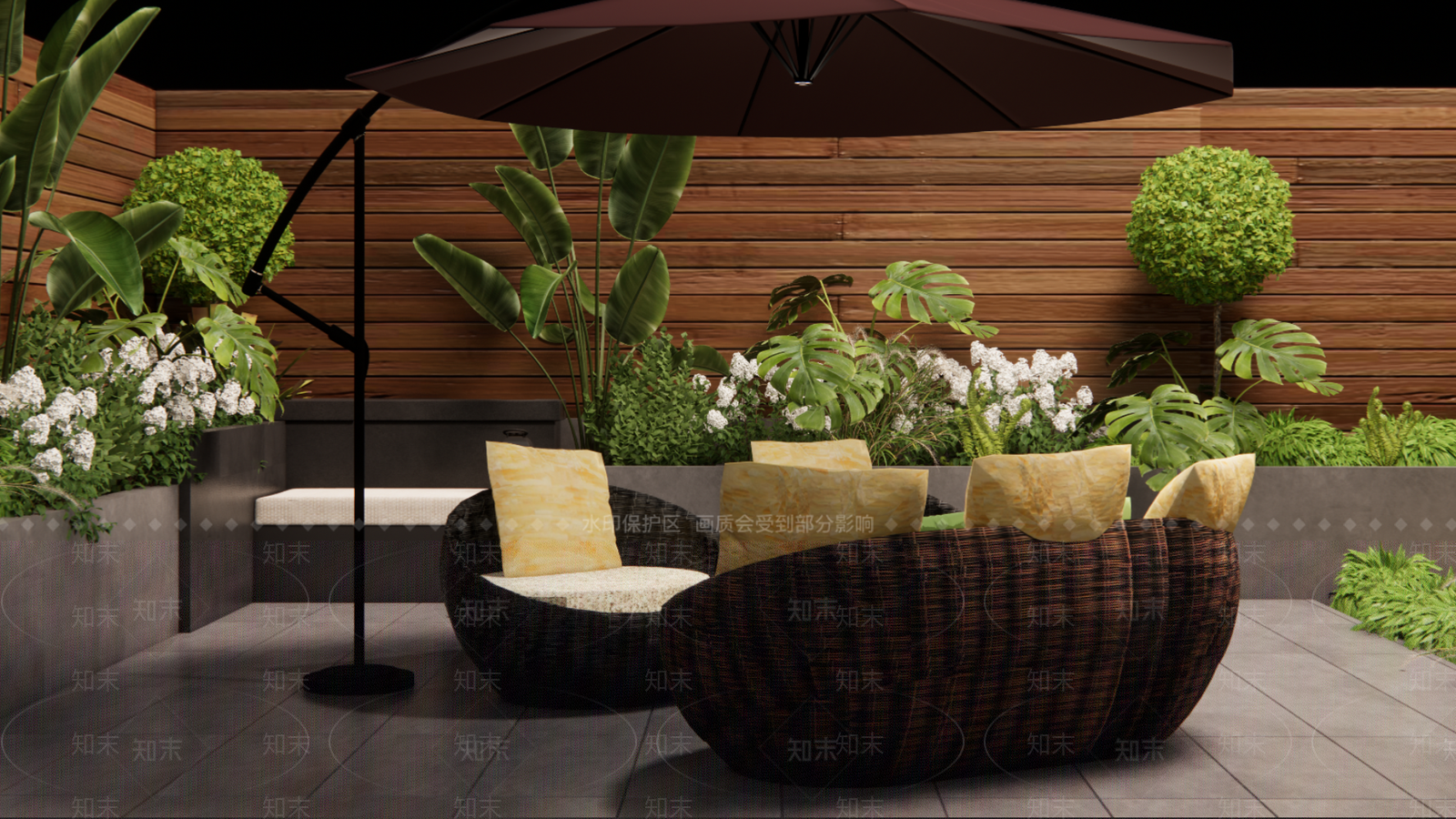 现代户外桌椅SU模型下载【ID:1203568495】