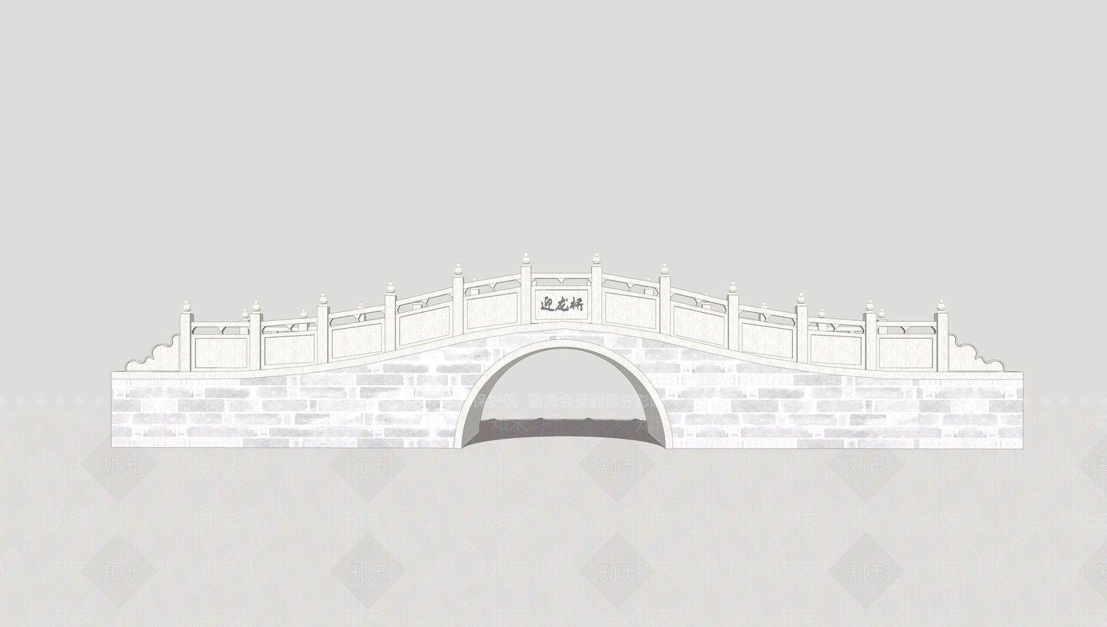 中式新中式景观桥SU模型下载【ID:1202569589】