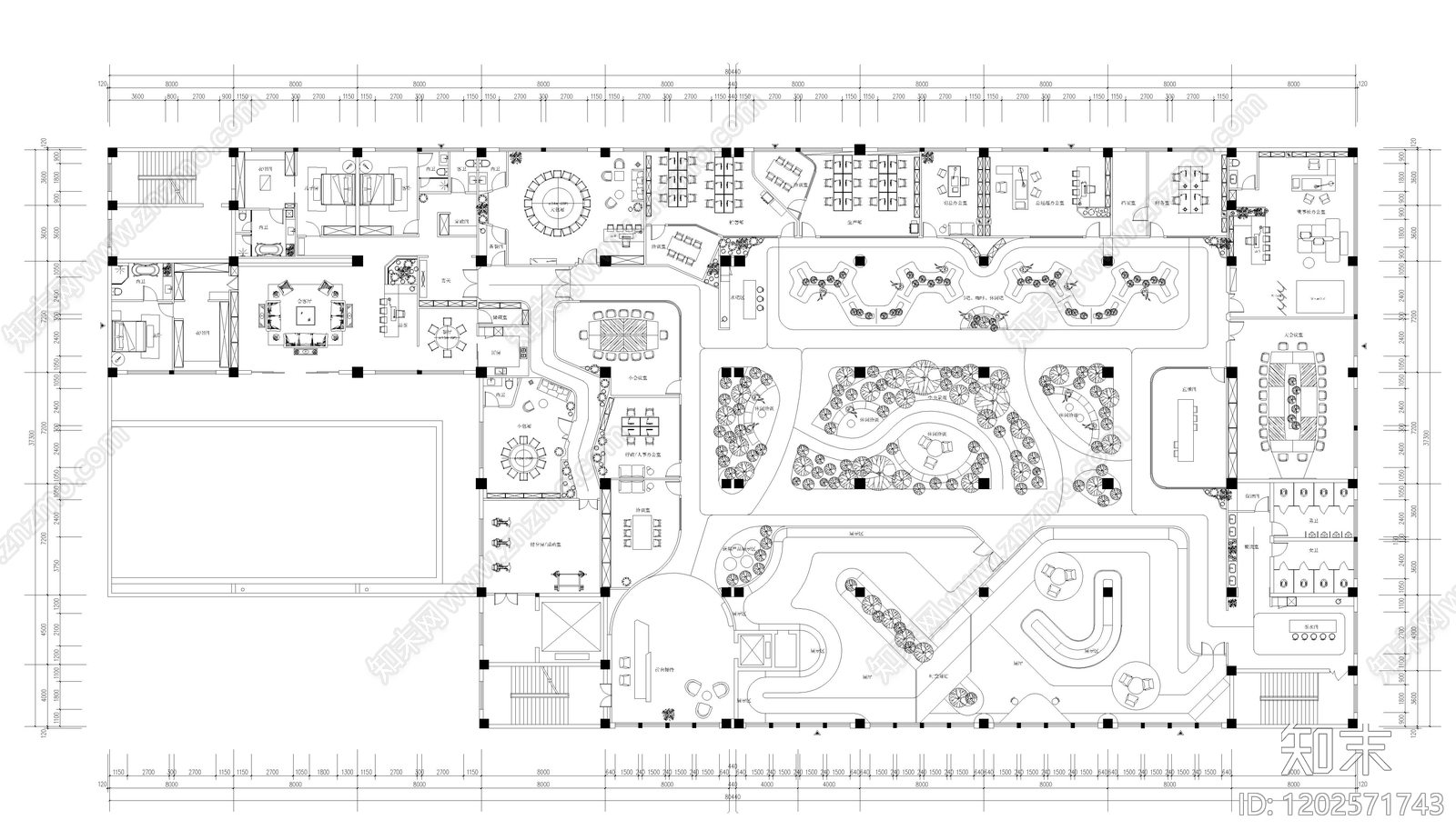 其他办公空间cad施工图下载【ID:1202571743】