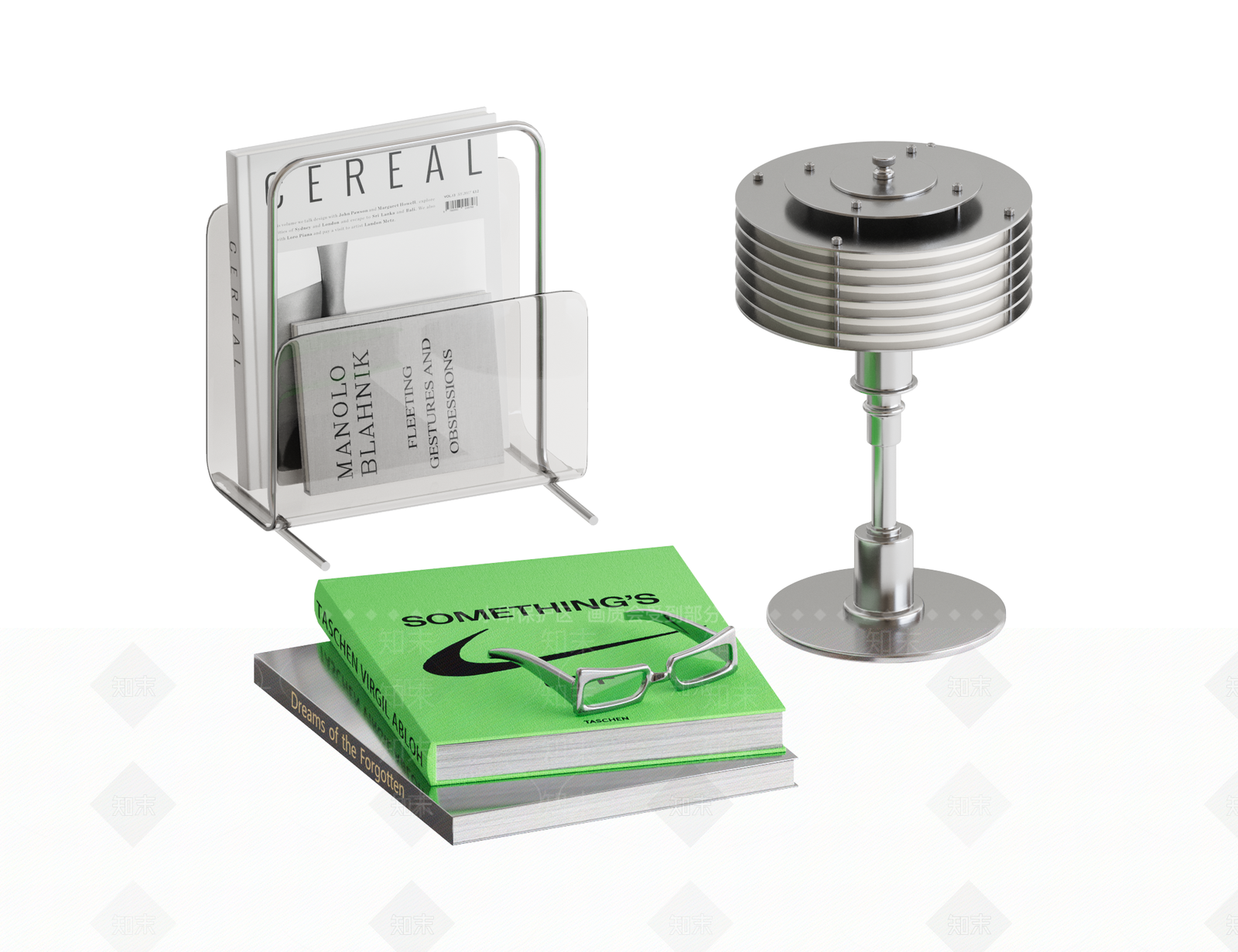 复古极简摆件组合3D模型下载【ID:1202576110】