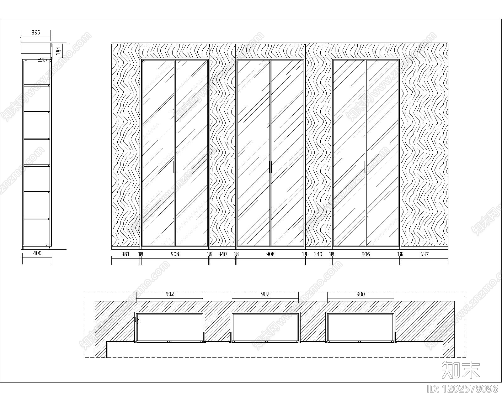 现代极简家具图库施工图下载【ID:1202578096】