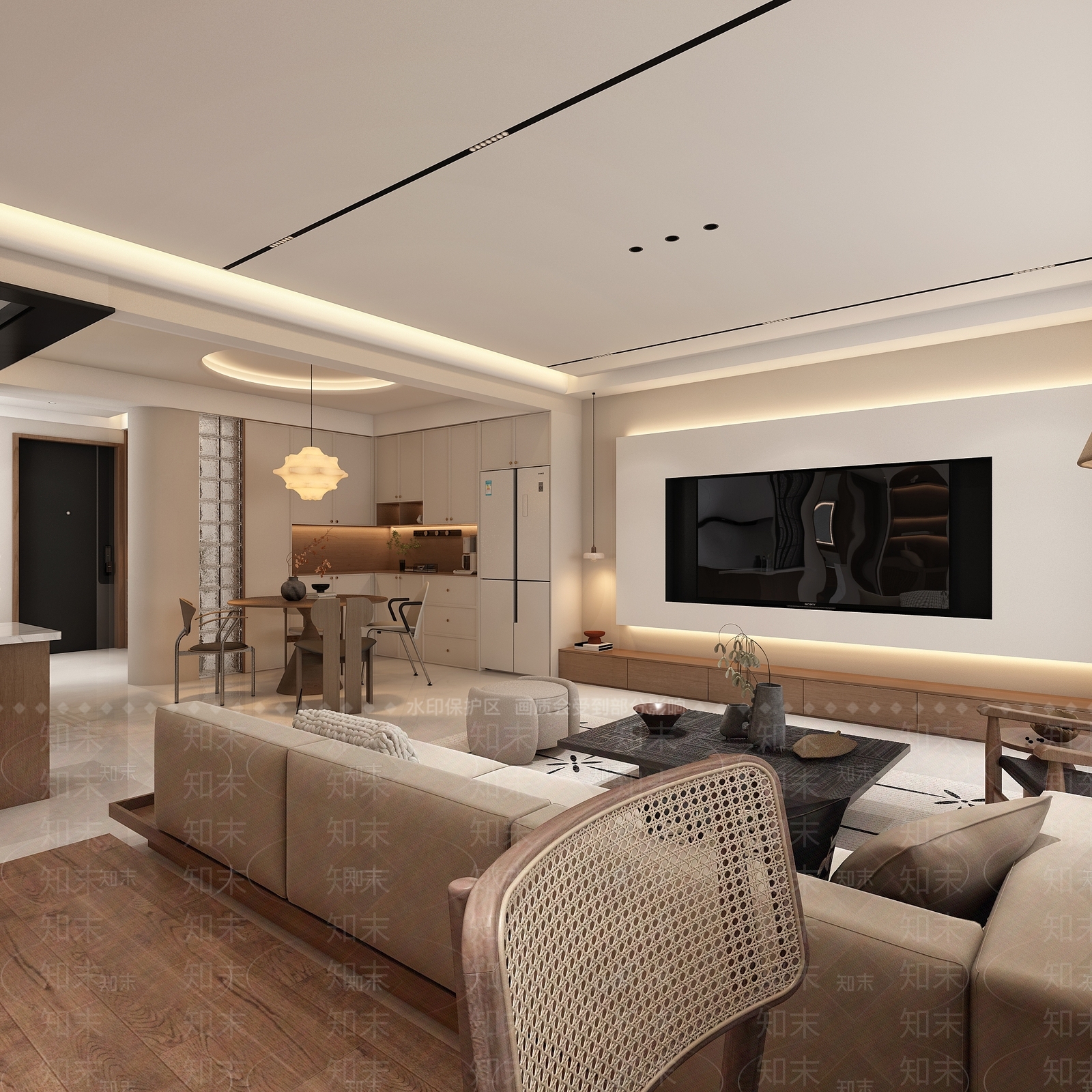 中古现代客餐厅3D模型下载【ID:1202581224】