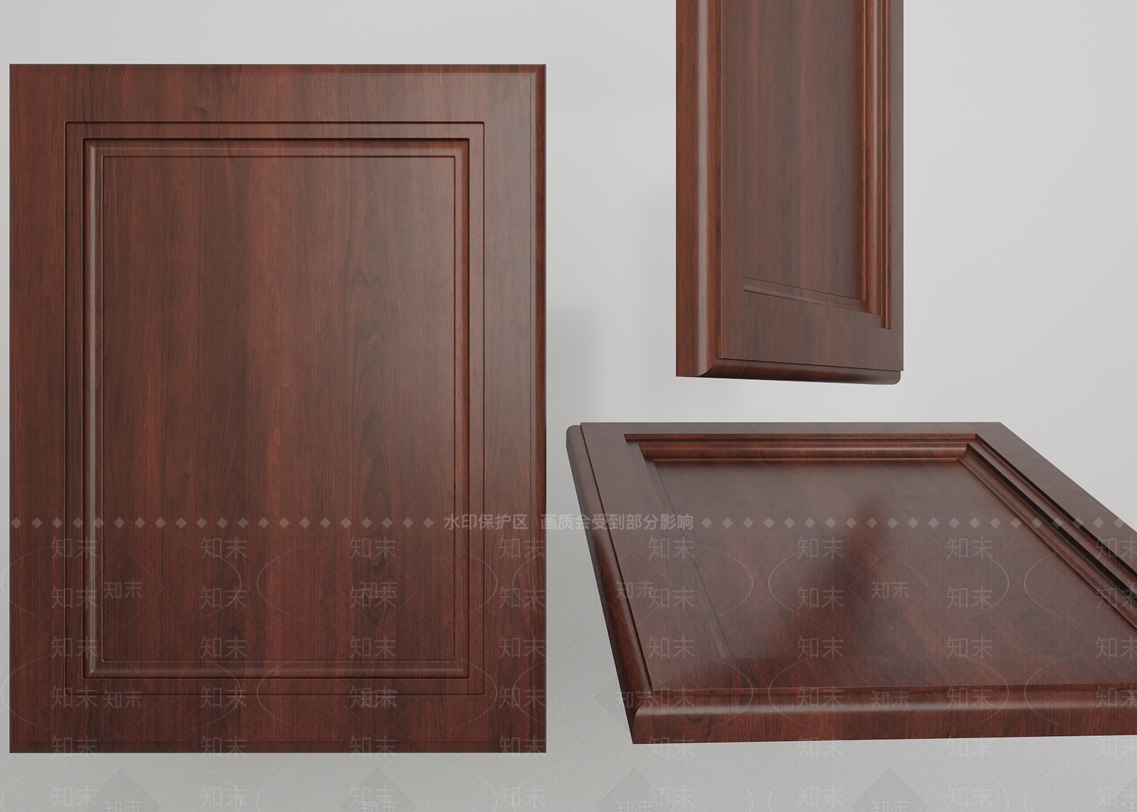 中式新中式木饰面3D模型下载【ID:1202585450】