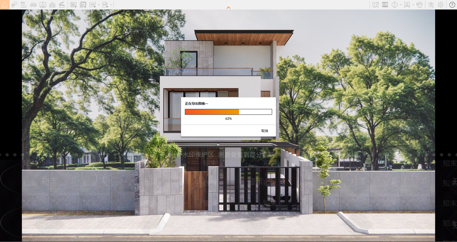 现代风格建筑SU模型下载【ID:1202586979】