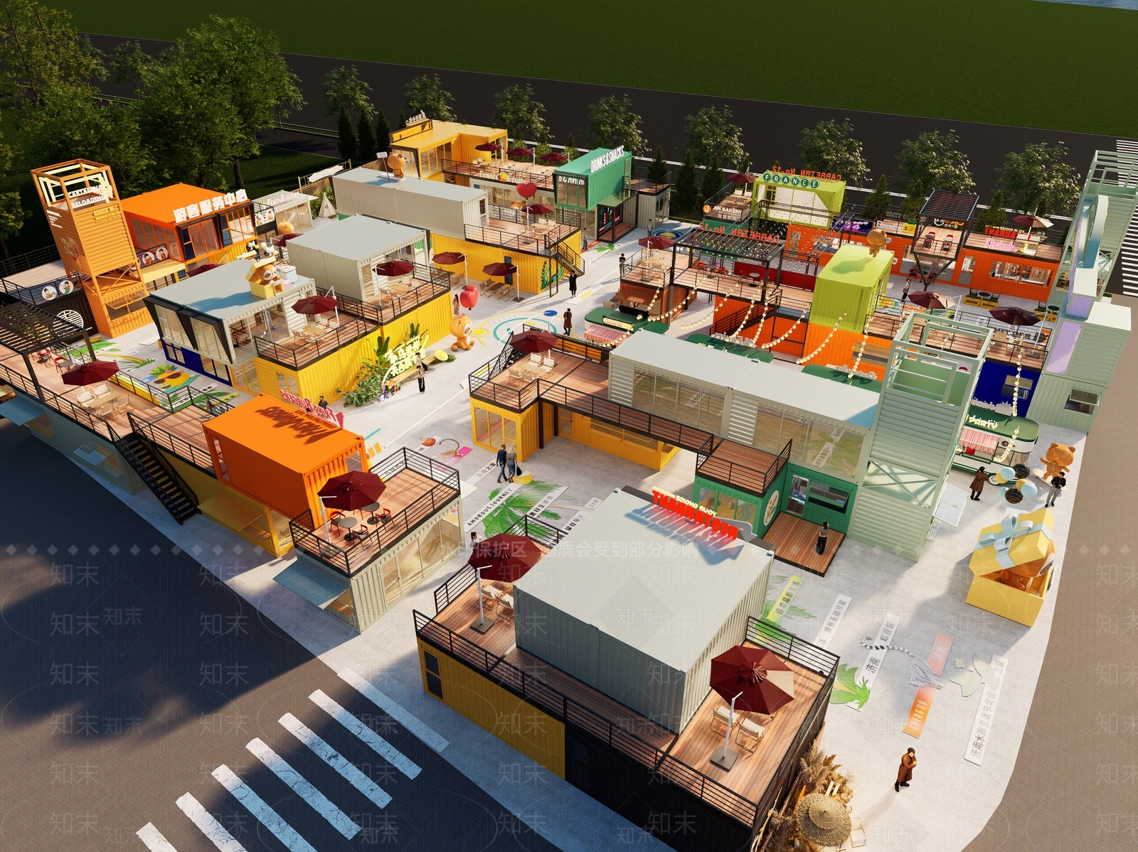 集装箱SU模型下载【ID:1202589017】