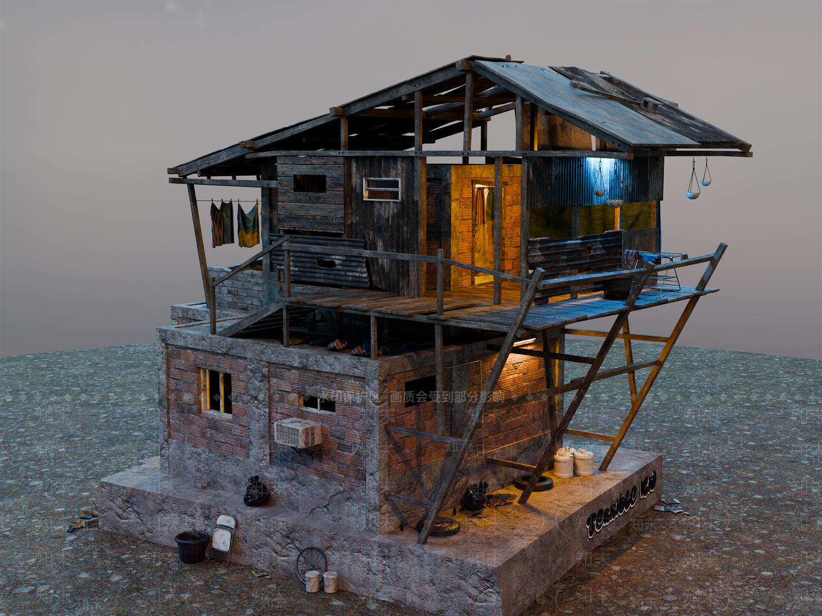 复古风格建筑SU模型下载【ID:1202589546】