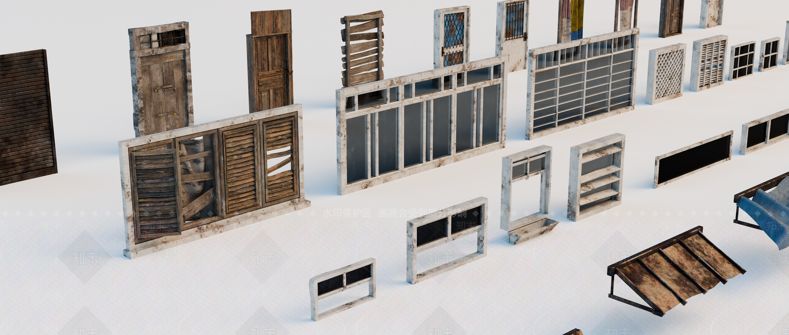 复古风格建筑SU模型下载【ID:1202589873】