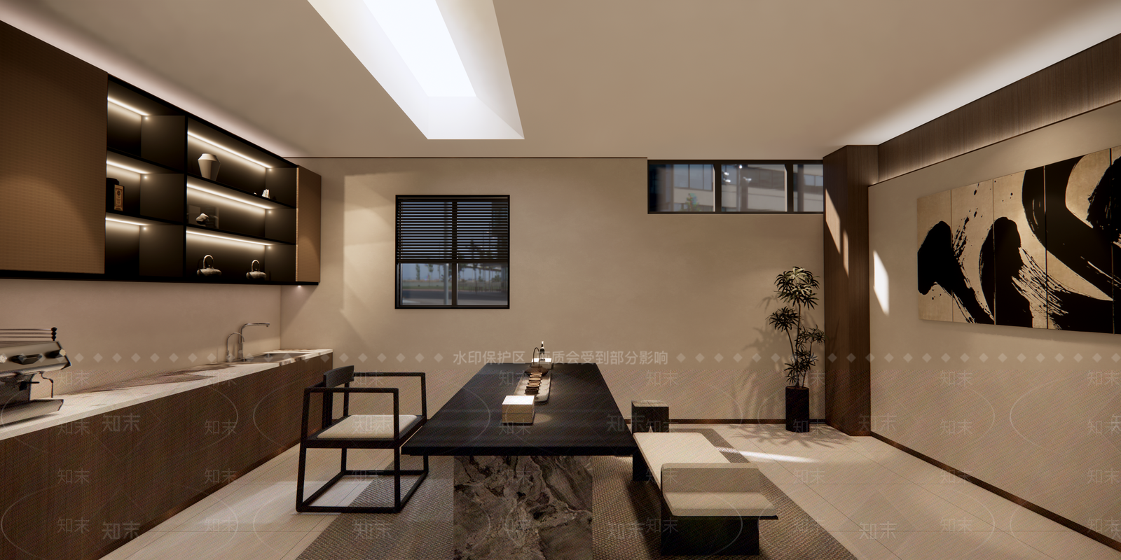 新中式其他办公区域SU模型下载【ID:1202835450】