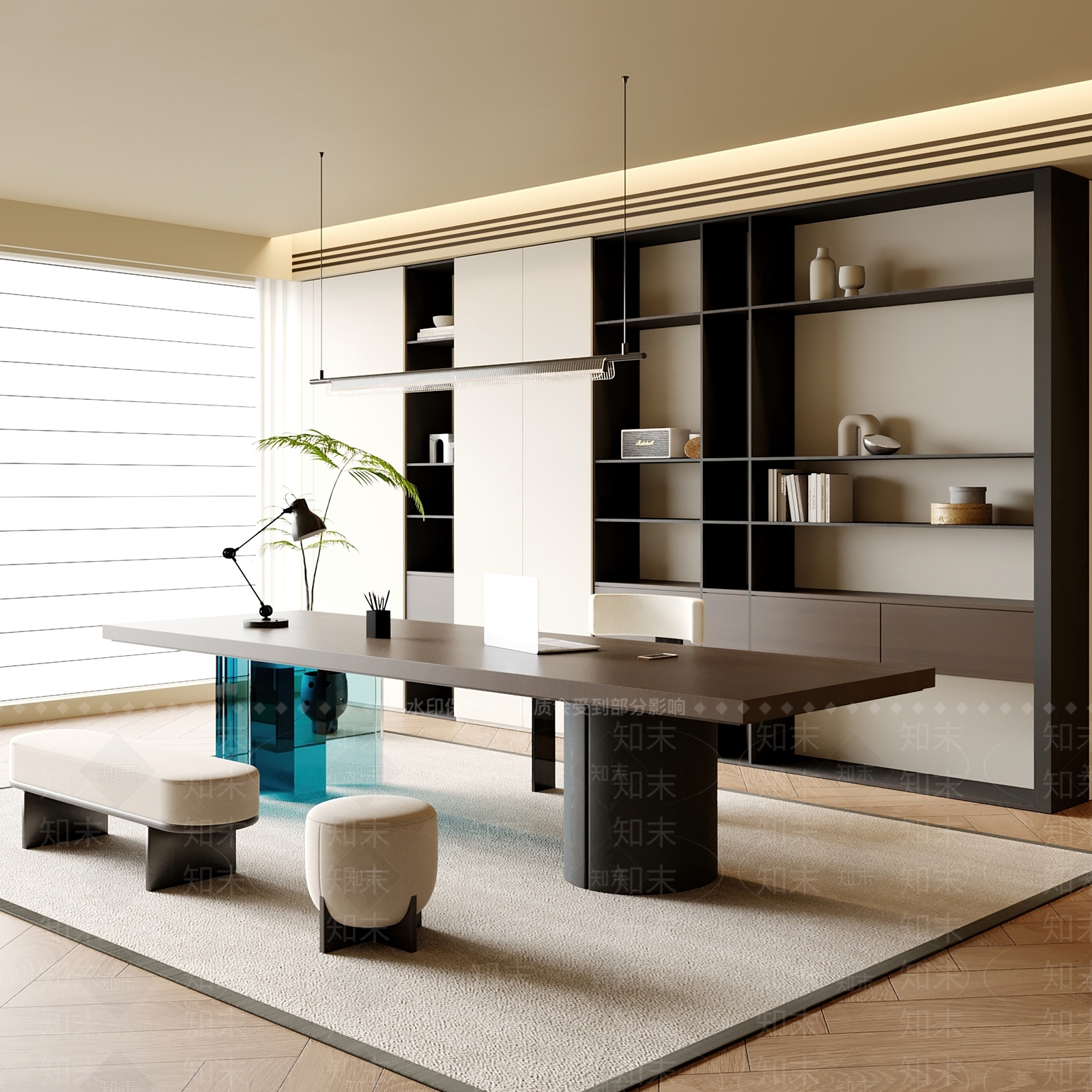 现代茶室3D模型下载【ID:1202597705】