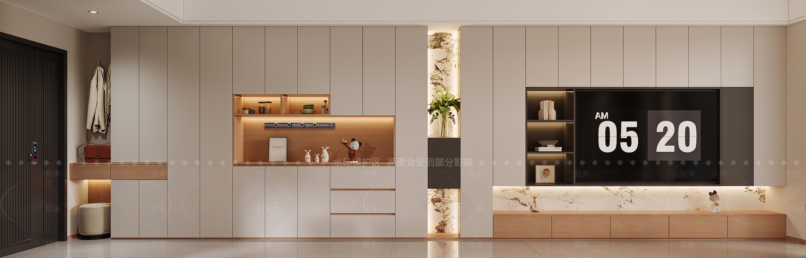 现代玄关3D模型下载【ID:1221473375】