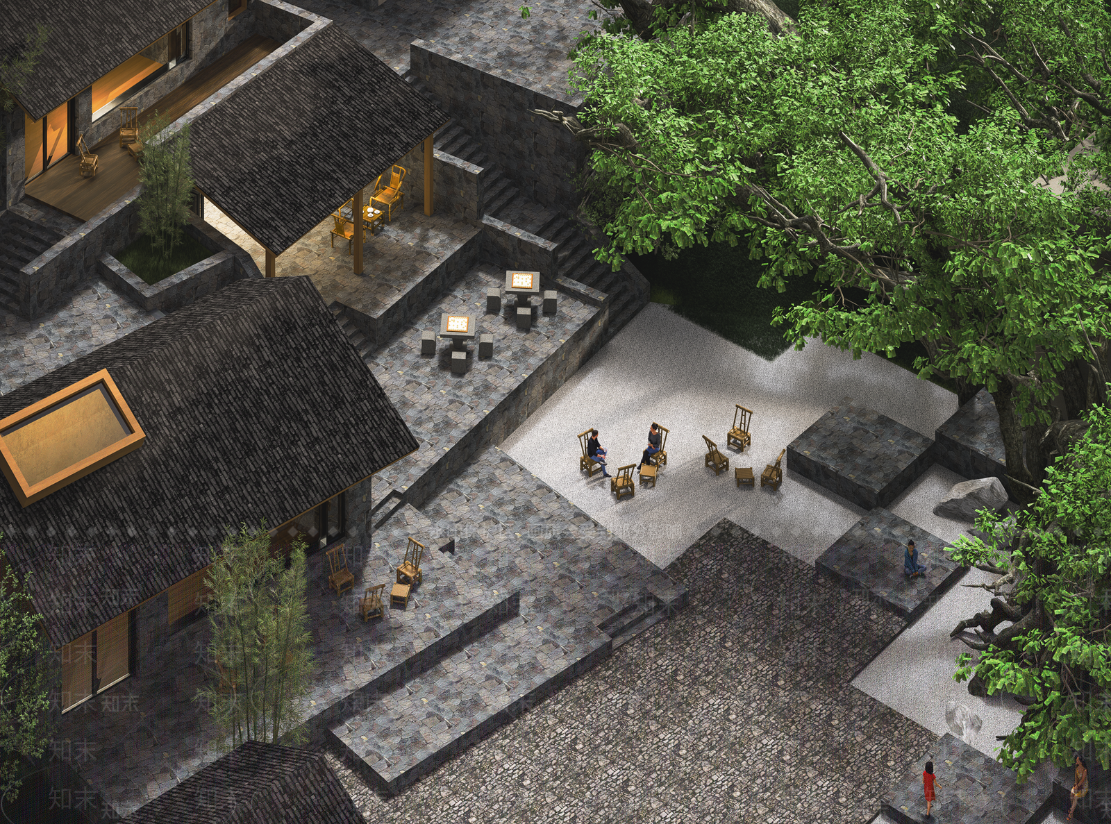 现代新中式其他公共建筑SU模型下载【ID:1202676741】