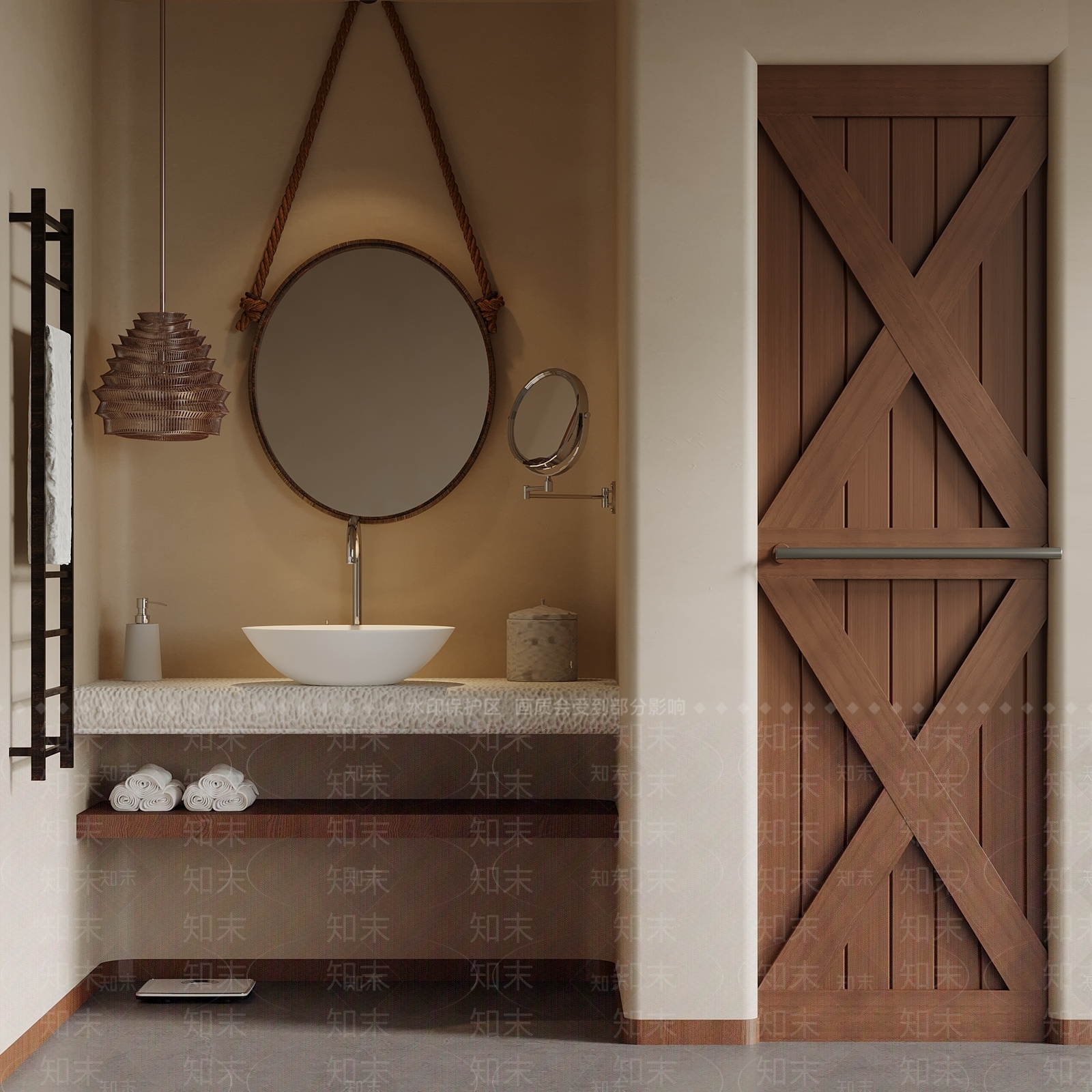 现代酒店卫生间3D模型下载【ID:1202605210】