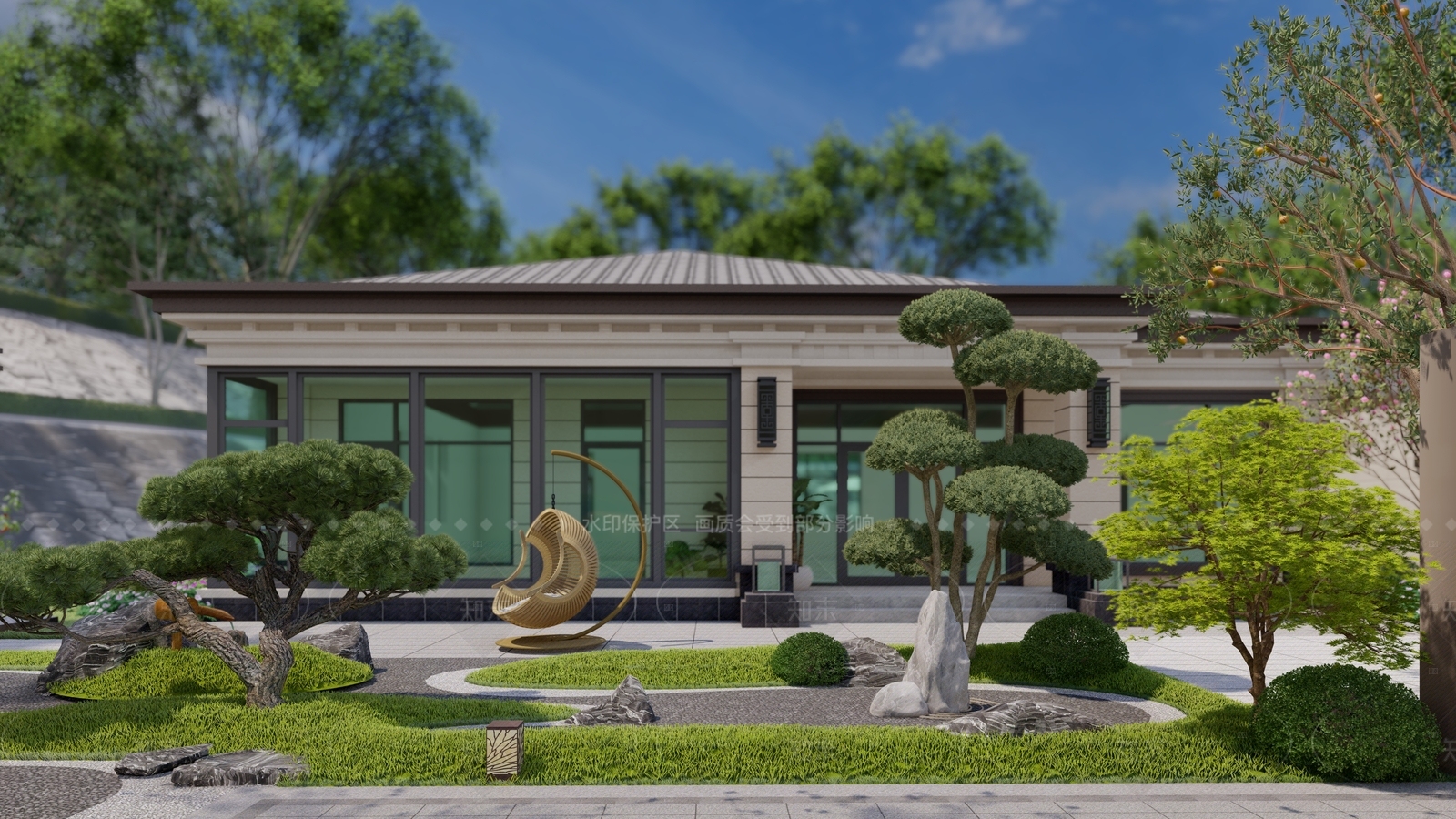 新中式现代其他农业建筑SU模型下载【ID:1205464991】