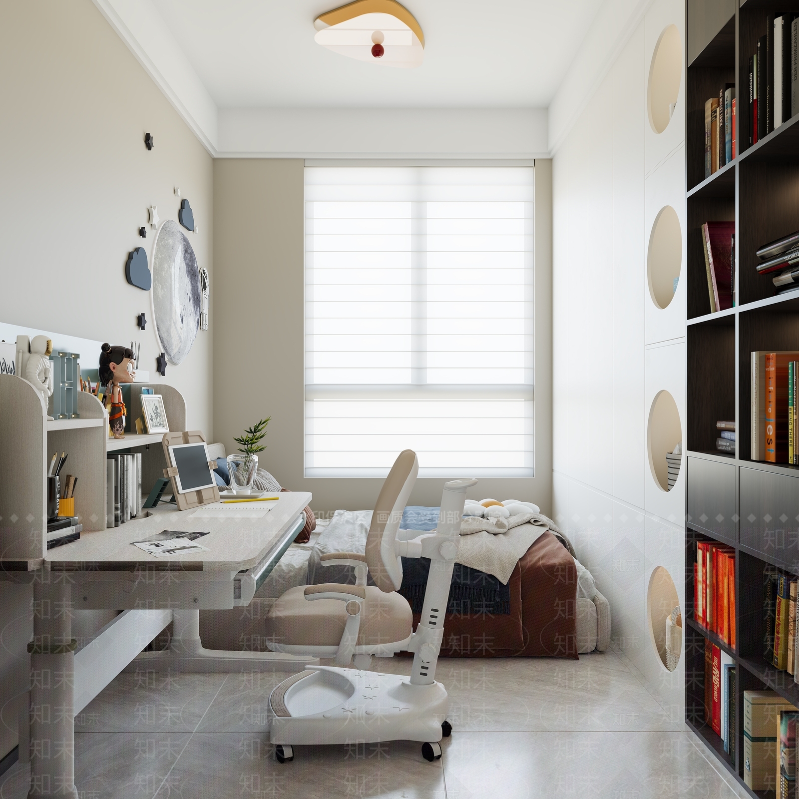 现代中古通用儿童房3D模型下载【ID:1202612429】