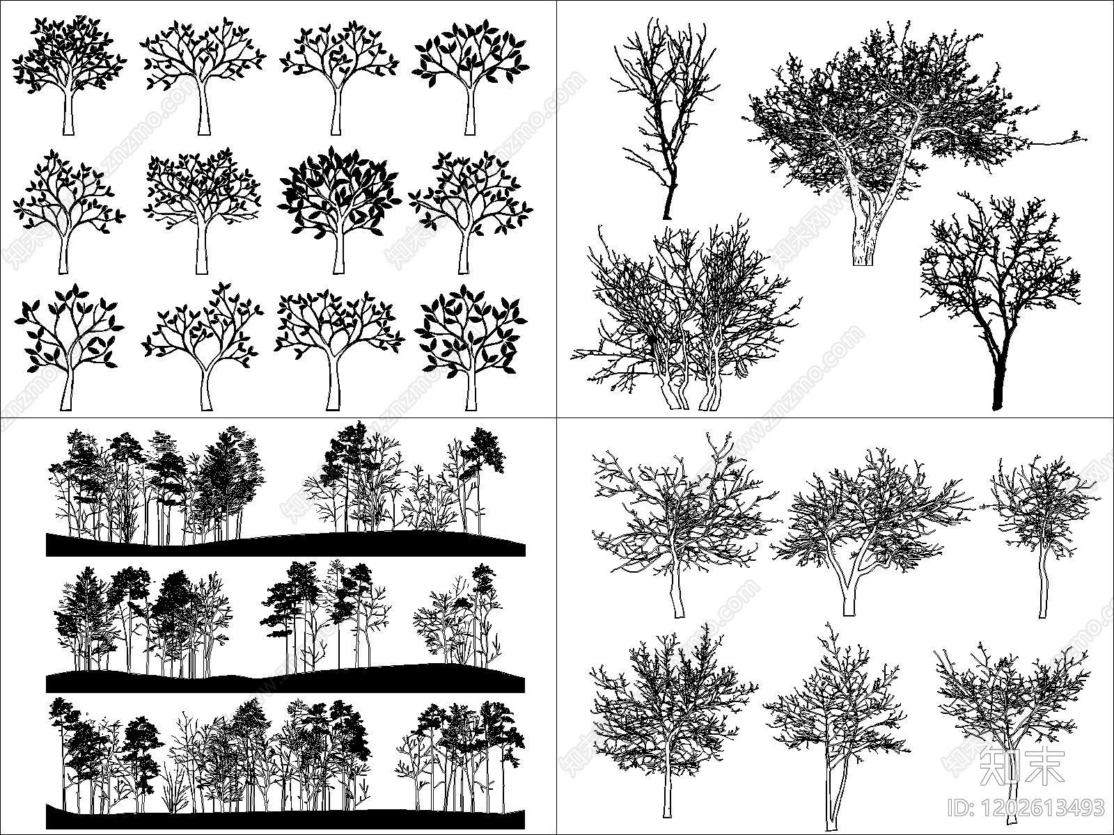 乔木种植施工图下载【ID:1202613493】