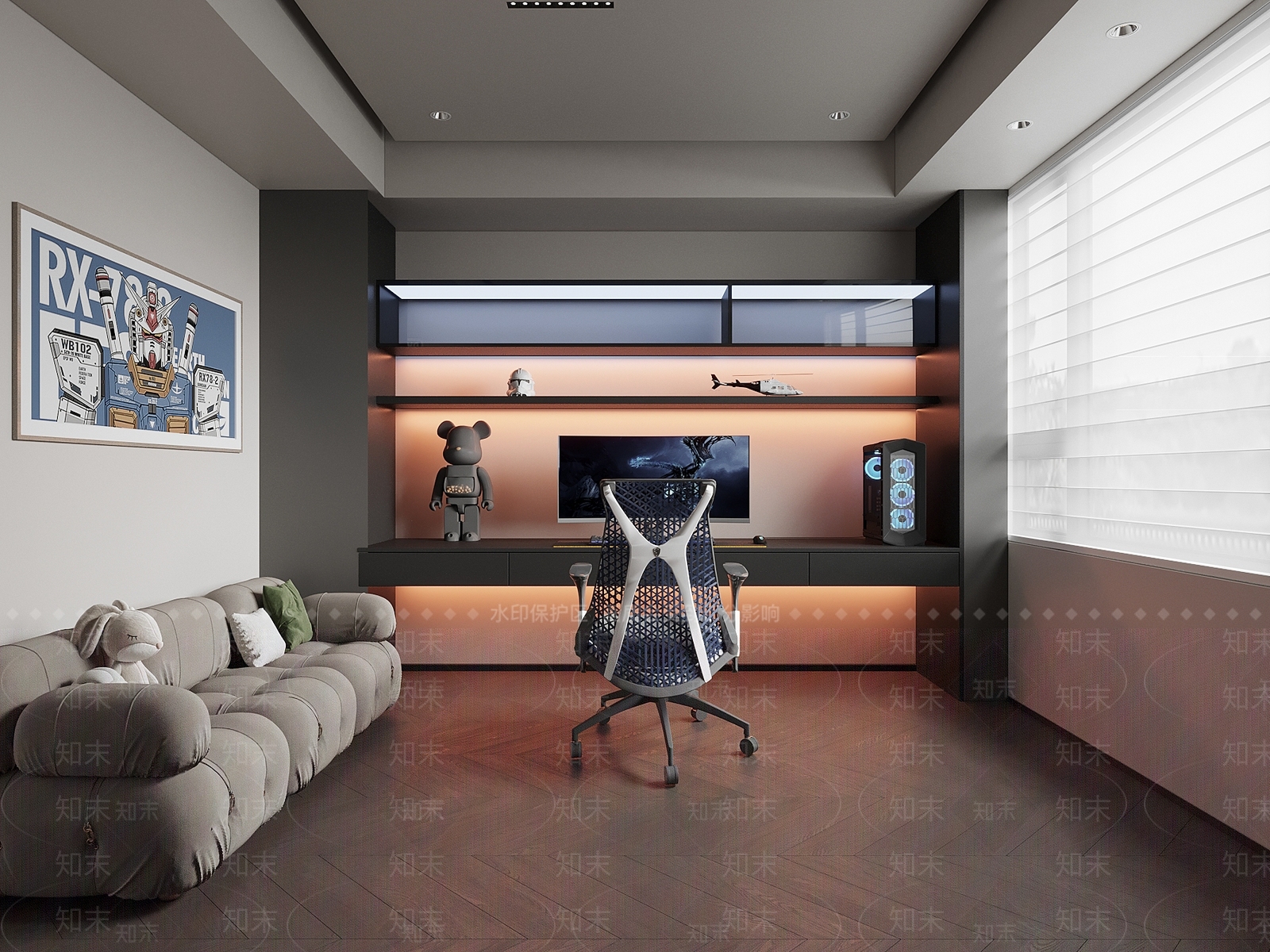 现代其他娱乐空间3D模型下载【ID:1202614895】