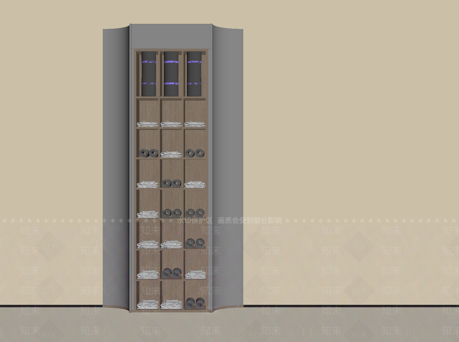 现代置物架SU模型下载【ID:1202645236】