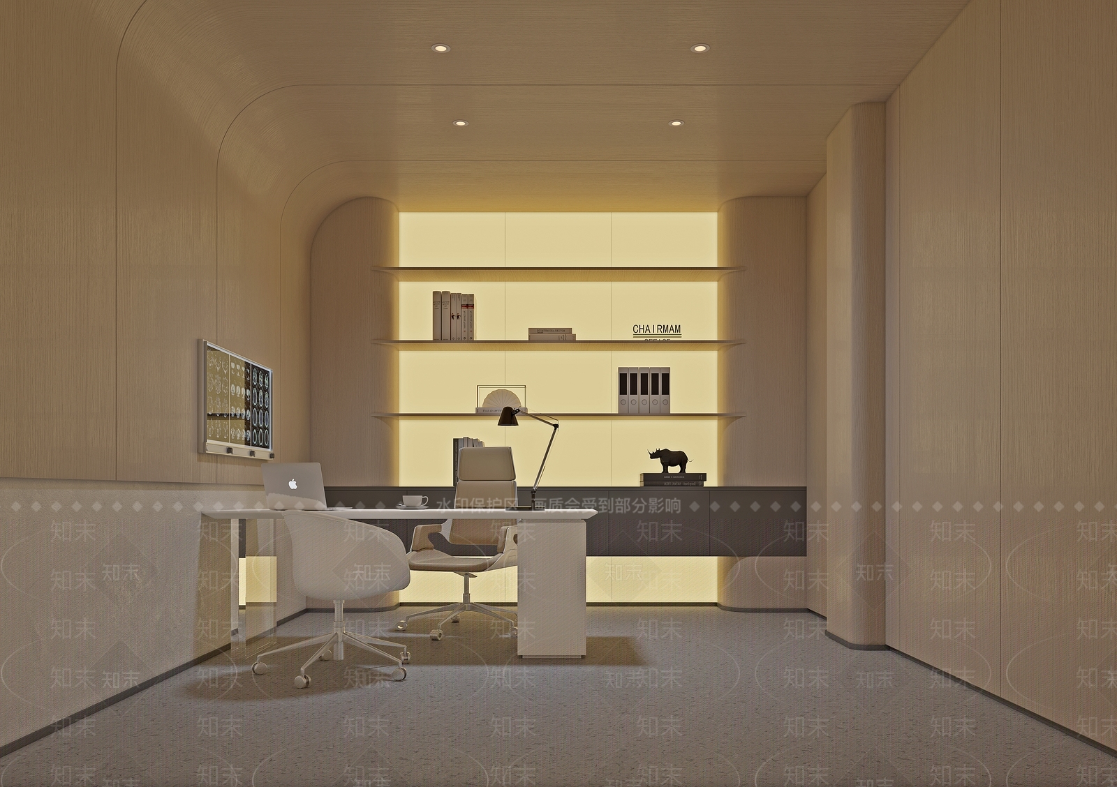 现代休息区3D模型下载【ID:1222106001】