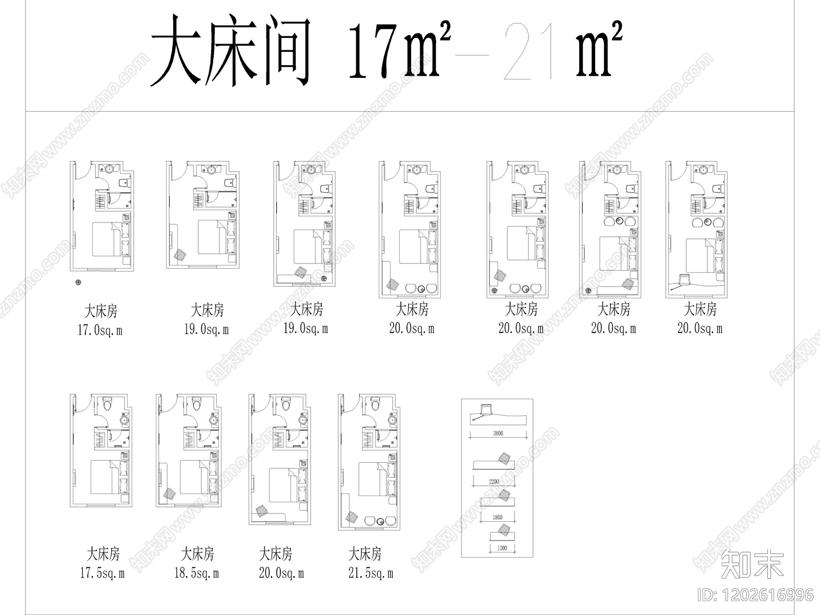 酒店家具cad施工图下载【ID:1202616996】