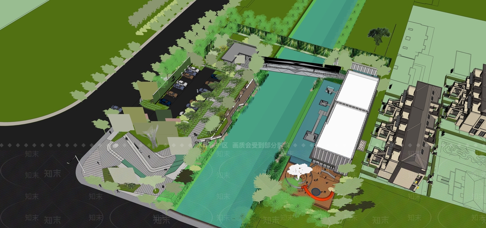 现代小公建SU模型下载【ID:1202654150】