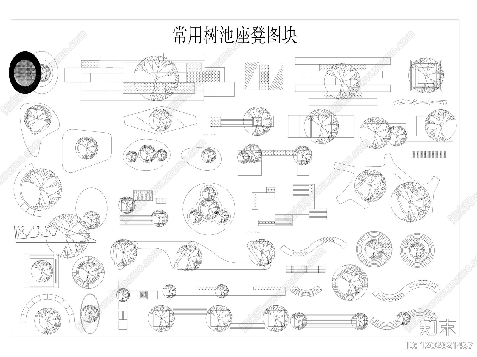 现代树池图库cad施工图下载【ID:1202621437】