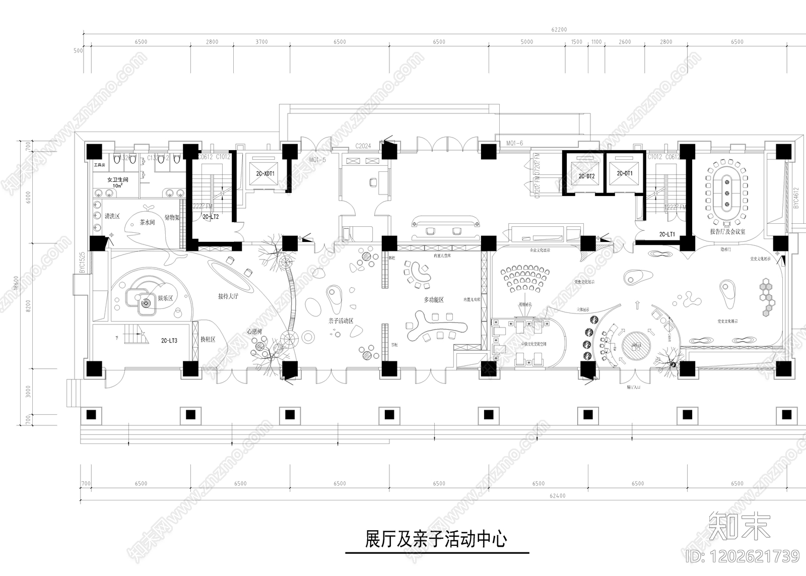 现代活动中心施工图下载【ID:1202621739】
