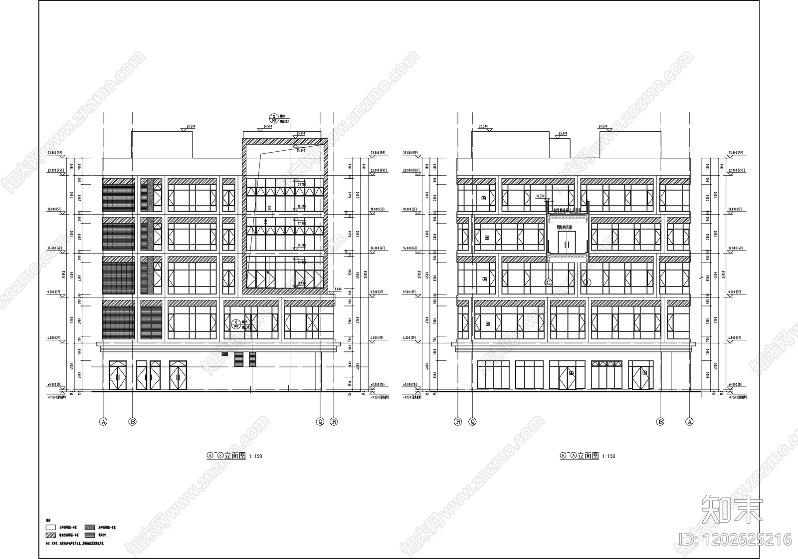 现代医院建筑cad施工图下载【ID:1202625216】