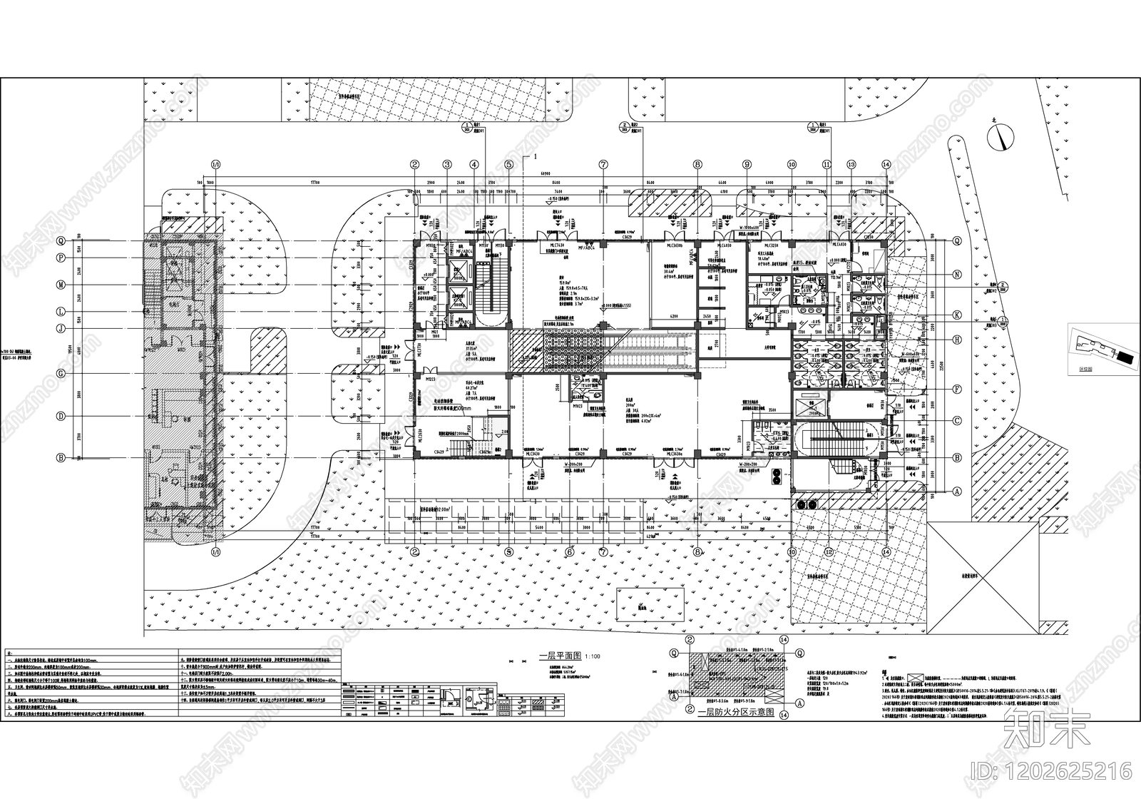 现代医院建筑cad施工图下载【ID:1202625216】