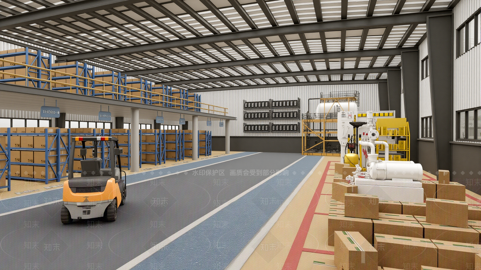 工业仓库SU模型下载【ID:1202626962】