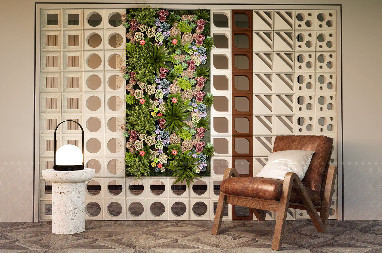 现代垂直绿化SU模型下载【ID:1202627037】