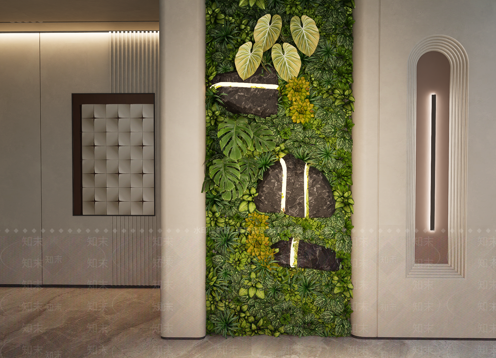 现代垂直绿化SU模型下载【ID:1202627109】