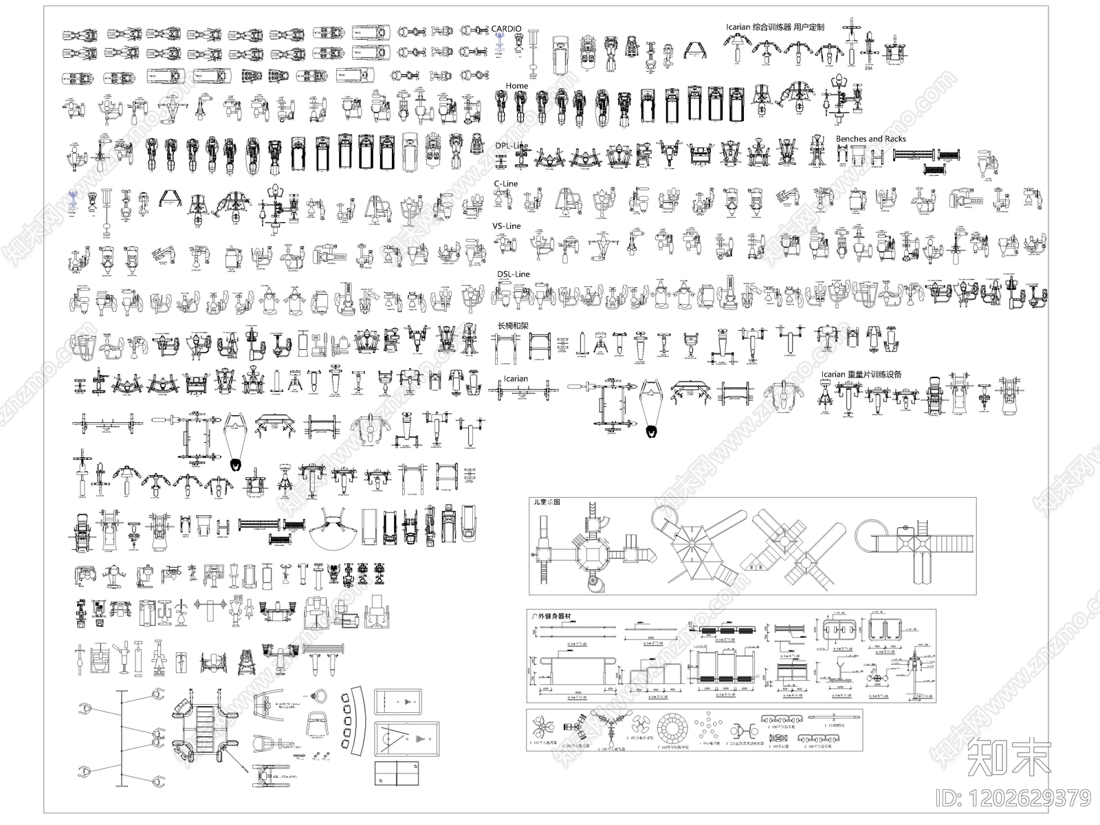 现代运动器材施工图下载【ID:1202629379】